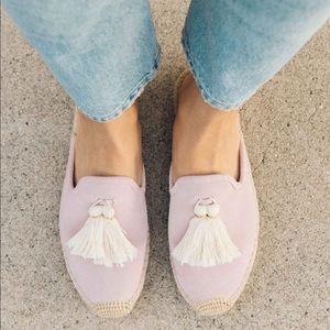 Soludos Pink Tassel Mule & Espadrille